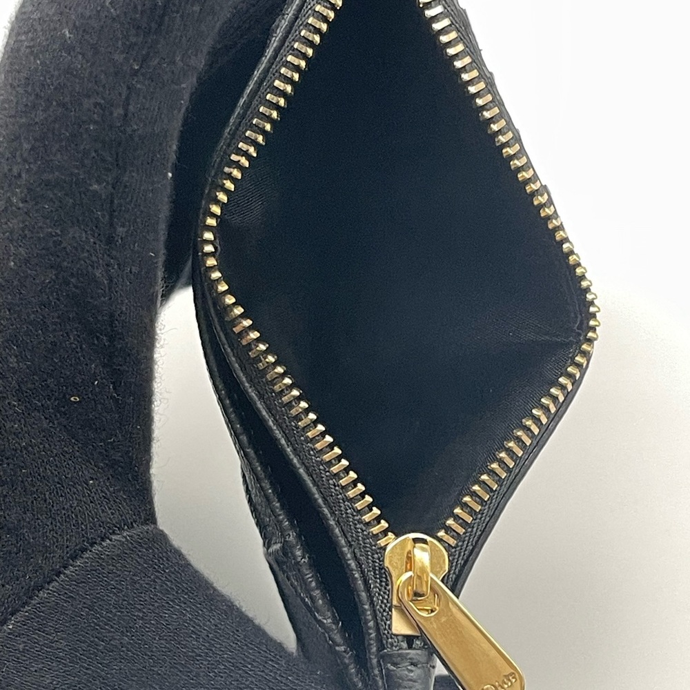 DIORAMA CHRISTIAN DIOR Medium Card HOLDER Slim Wallet Unisex Black Leather New - Picture 5 of 10